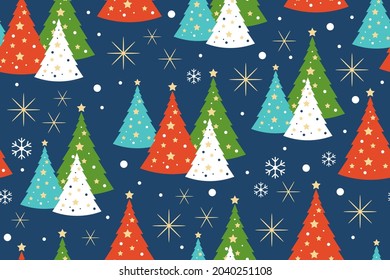 Seamless pattern for Christmas holiday. Background design for wrapping paper, wallpaper and greeting card.