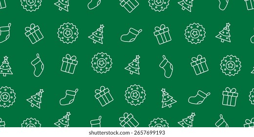 Padrão contínuo de Natal Ilustrações Background Design