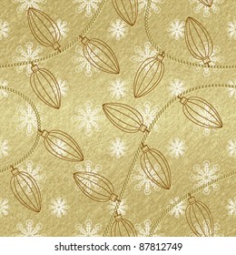 Seamless pattern with Christmas lights