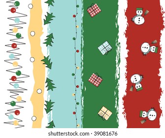 seamless pattern with Christmas motives