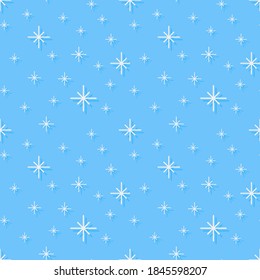 Seamless pattern for Christmas and New Year packaging. Vector illustration Seamless background with snowflake. Celebration Icons for design.