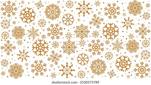 Seamless pattern for Christmas and New Year celebrations, featuring a minimalist holiday snow design. Festive snowflakes and seasonal symbols create a cheerful and elegant backdrop.