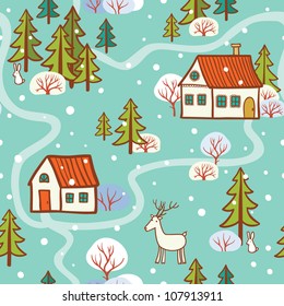 Seamless Pattern. seamless Christmas pattern .seamless pattern with New Year's.Winter.