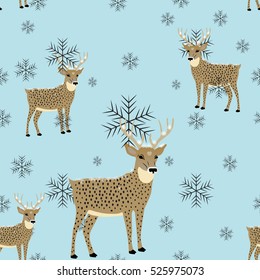 Seamless Pattern. seamless Christmas pattern .seamless pattern with New Year's.Winter. Deer.