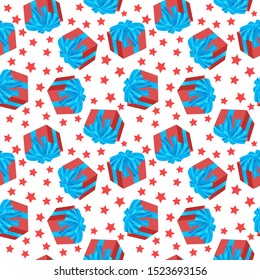 Seamless pattern for Christmas on a white background . Beautiful pattern for a luxurious gift wrapping paper