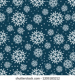 Seamless pattern for Christmas packaging, textiles,  holiday symbols illustration