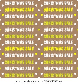 The seamless pattern "Christmas sale" 