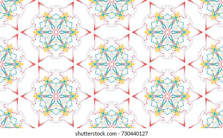 Seamless pattern. Christmas snowflakes.
