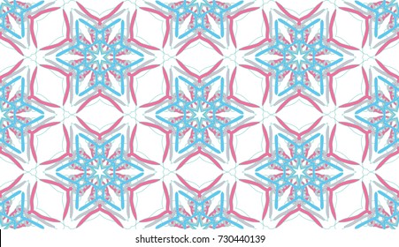 Seamless pattern. Christmas snowflakes.