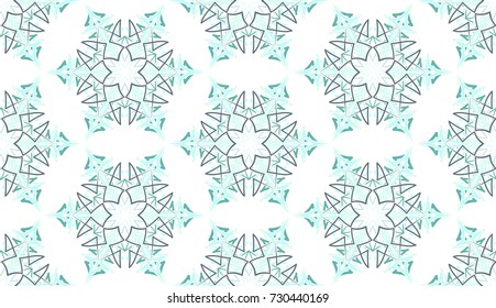 Seamless pattern. Christmas snowflakes.