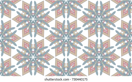 Seamless pattern. Christmas snowflakes.