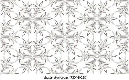 Seamless pattern. Christmas snowflakes.
