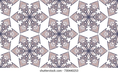 Seamless pattern. Christmas snowflakes.