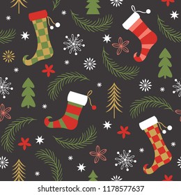 Patrón sin problemas, calcetines de Navidad