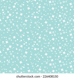 Seamless pattern with Christmas  stars