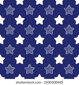 seamless pattern with christmas stars.