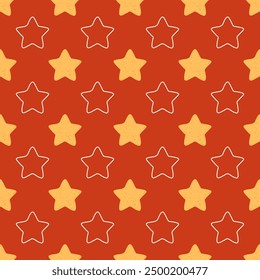seamless pattern with christmas stars.
