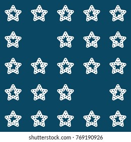 Seamless pattern with Christmas stars
