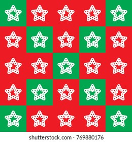 Seamless pattern with Christmas stars