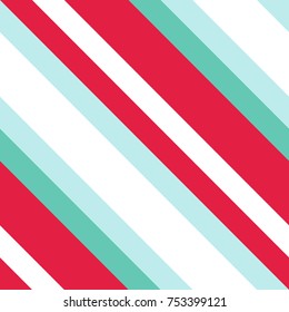 Patrón sin soldadura en Navidad Colores tradicionales, Línea delgada diagonal recta Fondo abstracto, Ornamento geométrico a rayas, Esloramiento paralelo vectorial, Textura de líneas oblicuas