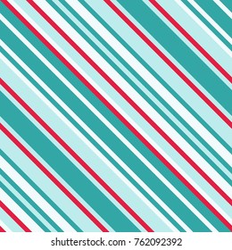 Patrón sin soldadura en Navidad Colores tradicionales, Línea delgada diagonal recta Fondo abstracto, Ornamento geométrico a rayas, Esloramiento paralelo vectorial, Textura de líneas oblicuas