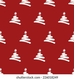 seamless pattern. christmas tree