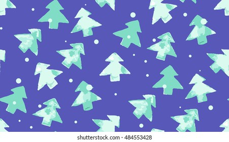 Seamless pattern of christmas tree.