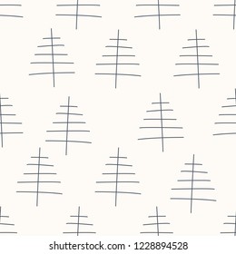 seamless pattern, christmas tree art  background design for fabric and decor