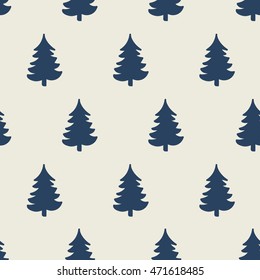 seamless pattern, christmas tree art  background design for fabric and decor