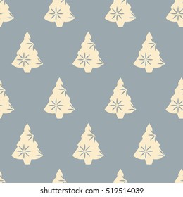 seamless pattern. christmas tree art background fabric texture decor wallpaper