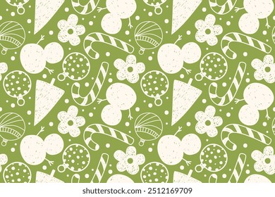 padrão sem costura com árvore de natal. conjunto de árvores de natal, estrelas e flocos de neve.	