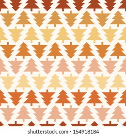 Seamless pattern with christmas tree silhouettes. Can be used for wallpaper, pattern fills, web page background, surface textures