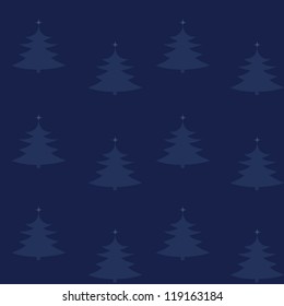 Seamless pattern with Christmas tree. Vector Illustration.