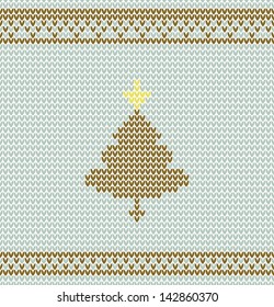 Seamless pattern with Christmas tree. vector illustration