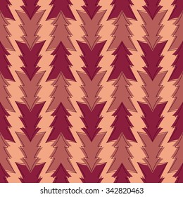 Seamless pattern with Christmas tree for winter holidays design