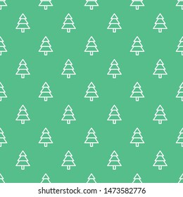 Seamless pattern with Christmas trees