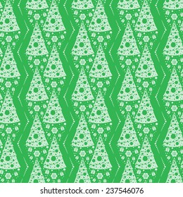 Seamless pattern with Christmas trees