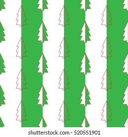 Seamless pattern Christmas trees. 