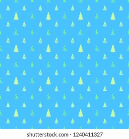 Seamless pattern with christmas trees. Abstract geometric wallpaper. Geometric art. Print for textiles, fabrics, polygraphy, posters. Greeting cards