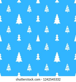 Seamless pattern with christmas trees. Abstract geometric wallpaper. Print for textiles, fabrics, polygraphy, posters. Greeting cards