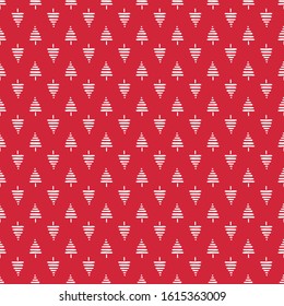 Seamless pattern with christmas trees. Abstract geometric wallpaper. Print for your design