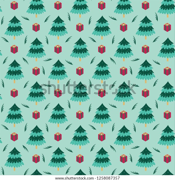 mint green christmas wrapping paper