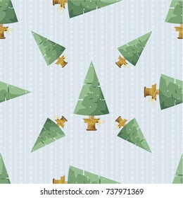 Seamless pattern with Christmas trees Vector Illustration EPS8
