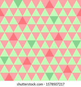 Seamless pattern Christmas Triangle wrapping paper background vector illustration