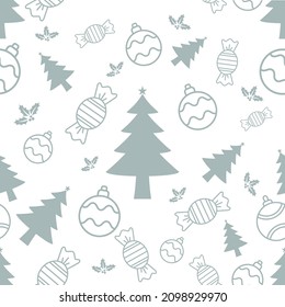 Seamless pattern Christmas vector   designs templates isolated on white background