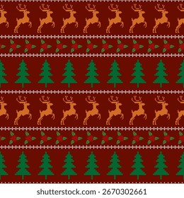 Patrón sin fisuras con Vector de Navidad, Papá Noel, ilustración de Navidad, venta de vacaciones, tarjeta de felicitación, fondo de año nuevo