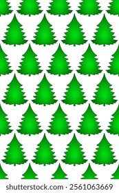 Seamless pattern of the Christmass spruce tree