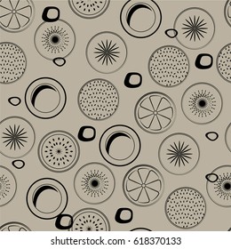 seamless pattern in a chromatic style fruit