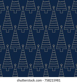 seamless pattern chrsitmas design with christmas trees
