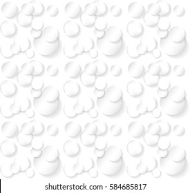 Seamless Pattern. Circle Abstract Art Background. Vector Illustration. EPS10